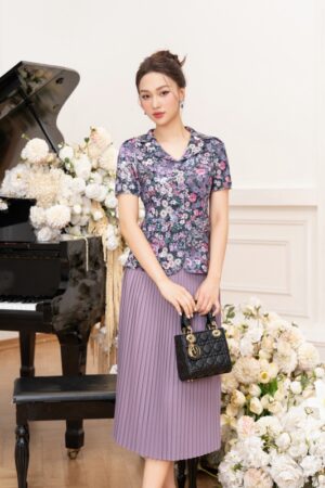 Set ký giả họa tiết