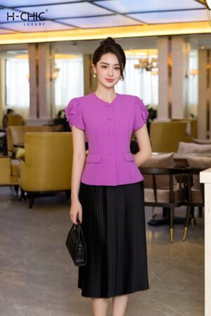 Set ký giả tay hoa (Tím)